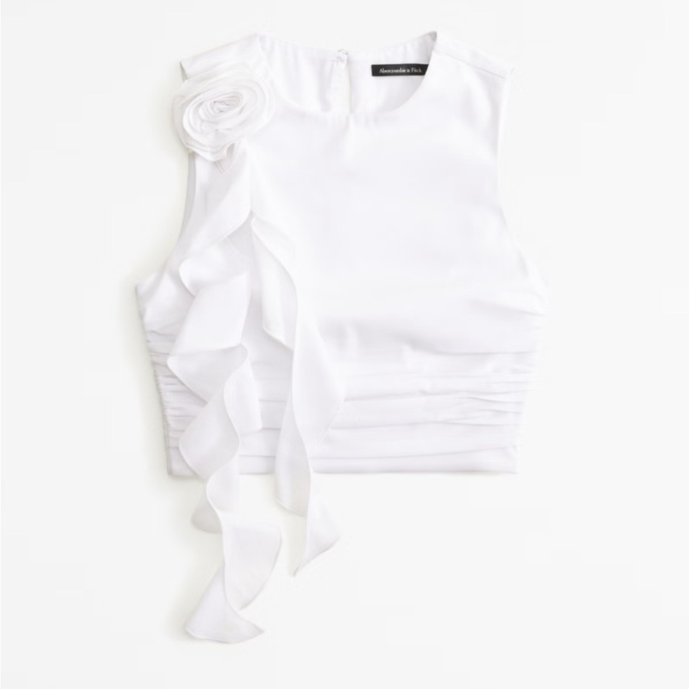Abercrombie White Ruffle Set - Size Small - Worn Once
